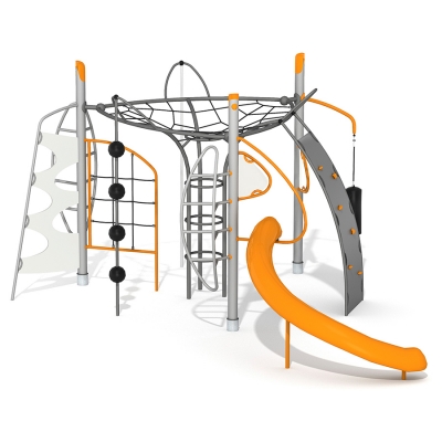 Το Agito Q, μια ευέλικτη και συναρπαστική δομή παιχνιδιού σχεδιασμένη να εμπνέει φαντασία και σωματική δραστηριότητα. Το Agito Q συνδυάζει καινοτόμο σχεδιασμό, ανθεκτική κατασκευή και διαδραστικά στοιχεία παιχνιδιού για να δημιουργήσει μια δυναμική και περιεκτική εμπειρία παιχνιδιού για παιδιά όλων των ηλικιών.