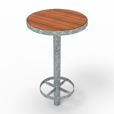 Το στρογγυλό τραπέζι μπαρ Sofiero είναι ένα κομψό και ανθεκτικό τραπέζι εξωτερικού χώρου, ιδανικό για κοινωνικές συναναστροφές σε πάρκα, πλατείες και υπαίθριες καφετέριες. Το στρογγυλό τραπέζι μπαρ Sofiero προσφέρει κομψότητα και ανθεκτικότητα, ταιριάζοντας αβίαστα τόσο σε αστικό όσο και σε αγροτικό περιβάλλον. Συνδυάστε το με τα σκαμπό μπαρ Sofiero για μια ολοκληρωμένη διάταξη καθισμάτων, ιδανική για να απολαμβάνετε αναψυκτικά και να κοινωνικοποιείστε σε οποιονδήποτε εξωτερικό χώρο. Το τραπέζι έχει σχεδιαστεί για να αντέχει σε διάφορες καιρικές συνθήκες, εξασφαλίζοντας μακροχρόνια χρήση με ελάχιστη συντήρηση. Αυτή η παραλλαγή διαθέτει αγκύρωση, είναι σε χρώμα καφέ ξύλου με γαλβανισμένο μεταλλικό σκελετό.