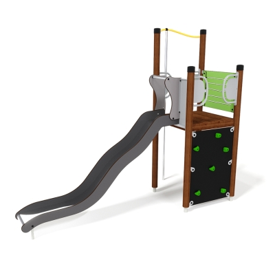 Η παιδική χαρά UniPlay Essentials Luna είναι προσαρμοσμένη για τα περιπετειώδη παιδιά ηλικίας 5-12 ετών. Με ύψος 1,5 μέτρο, αυτή η μονάδα διαθέτει μια τετράγωνη πλατφόρμα πάνω σε έναν μόνο πύργο, προκαλώντας τα μεγαλύτερα παιδιά να φτάσουν σε νέα ύψη. Προσβάσιμη μέσω ενός τοίχου αναρρίχησης, το Luna δοκιμάζει την ευκινησία και τη δύναμη, προσφέροντας μια ανταποδοτική ανάβαση στην πλατφόρμα. Για την κατάβαση, τα παιδιά μπορούν να επιλέξουν ανάμεσα στο γρήγορο γλίστρημα κάτω από τον στύλο ή στο να απολαύσουν μια συναρπαστική βόλτα στην τσουλήθρα.