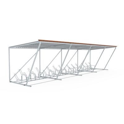 Το στέγαστρο ποδηλάτων Boras είναι μια ασφαλής, πρακτική λύση αποθήκευσης για την προστασία των ποδηλάτων από κλοπή, βανδαλισμούς και αντίξοες καιρικές συνθήκες. Ιδανικό για δημόσιους χώρους, κατοικίες και χώρους εργασίας, αυτό το στέγαστρο παρέχει έναν ασφαλή, οργανωμένο χώρο αποθήκευσης ποδηλάτων. Διατίθεται σε πέντε παραλλαγές που ταιριάζουν σε διαφορετικές ανάγκες, και το συγκεκριμένο μοντέλο μπορεί να φιλοξενήσει έως και 24 ποδήλατα.