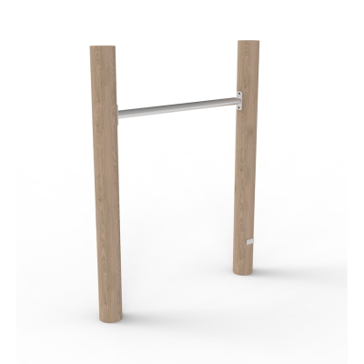 Η μπάρα αναδίπλωσης είναι ένα διαχρονικό κλασικό παιχνίδι για παιδιά. Σχεδιασμένη για παιδιά όλων των ηλικιών, ενθαρρύνει το κρέμασμα, την αιώρηση και την αναδίπλώση, ενισχύοντας τη δύναμη, την ισορροπία και τον συντονισμό του άνω μέρους του σώματος. Ο συμπαγής και απλός σχεδιασμός της την καθιστά ιδανική για μικρότερες παιδικές χαρές ή ως μέρος μιας μεγαλύτερης περιοχής παιχνιδιού. Αυτός ο εξοπλισμός, διαθέτει στύλους με διάμετρο Ø10-12 cm και ύψος πτώσης 1 m.