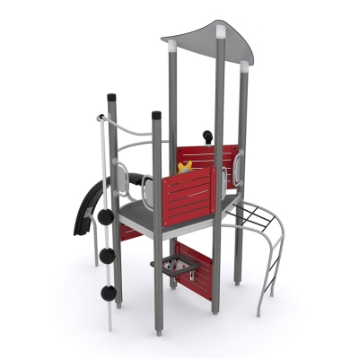 Συμπαγές αλλά γεμάτο με ποικίλες επιλογές παιχνιδιού, το UniPlay Crox προσφέρει την τέλεια ισορροπία σωματικής δραστηριότητας και κοινωνικού παιχνιδιού για παιδιά ηλικίας 5 ετών και άνω. Σχεδιασμένο για παιχωίδι για όλους, προσφέρει πιο ήσυχα παιχνίδια εδάφους για όλες τις ικανότητες, ενώ τα περιπετειώδη παιδιά μπορούν να αντιμετωπίσουν την απαιτητική αναρρίχηση με μπάλες ή να απολαύσουν μια συναρπαστική βόλτα με την πρωτότυπη τσουλήθρα arco. Διασκεδαστικά αξεσουάρ όπως το τιμόνι και το τηλεσκόπιο πυροδοτούν το ευφάνταστο παιχνίδι ρόλων, μετατρέποντας τη μονάδα σε ένα μαγευτικό πλοίο ή άλλες συναρπαστικές περιπέτειες. Ιδανικό για πάρκα και παιδικές χαρές, το Crox προσφέρει υψηλή αξία παιχνιδιού σε έναν σχεδιασμό που εξοικονομεί χώρο.