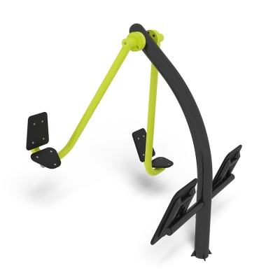 Το Leg Press είναι μια αποτελεσματική μονάδα γυμναστικής εξωτερικού χώρου που έχει σχεδιαστεί για να ενισχύει τη δύναμη και την αντοχή στους οπίσθιους μηριαίους, τις γάμπες, τους τετρακέφαλους και τους γλουτιαίους μύες, παρέχοντας παράλληλα στήριξη στην πλάτη. Χωράει έως και δύο χρήστες ταυτόχρονα, ενθαρρύνει τις ασκήσεις δίπλα-δίπλα, προσθέτοντας ένα κοινωνικό στοιχείο που μπορεί να ενισχύσει το κίνητρο και την υποστήριξη. Με εύκολα προσβάσιμα καθίσματα, το Leg Press είναι ασφαλές, φιλικό προς το χρήστη και ιδανικό για οποιοδήποτε εξωτερικό γυμναστήριο ή χώρο γυμναστικής, προωθώντας την προπόνηση δύναμης σε μια άνετη και προσβάσιμη διάταξη.