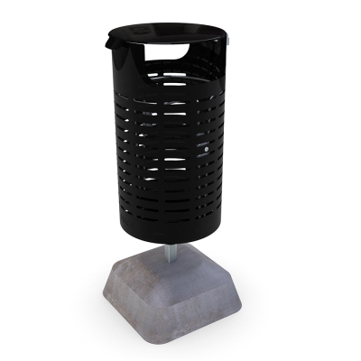 Ο κάδος απορριμμάτων Orebro είναι ένας από τους μικρότερους κάδους απορριμμάτων μας με χωρητικότητα 25 λίτρων, γεγονός που τον καθιστά ιδανική επιλογή για τοποθεσίες με περιορισμένο χώρο. Το καπάκι στον κάδο εμποδίζει την διασπορά των απορριμμάτων και δυσκολεύει τα πουλιά να κάθονται στην άκρη. Το τυπικό χρώμα είναι μαύρο, αλλά το προϊόν μπορεί επίσης να διατεθεί σε άλλα χρώματα. Ο κάδος απορριμμάτων Orebro προσθέτει μια πινελιά κομψότητας σε οποιοδήποτε περιβάλλον. Η κομψή του εμφάνιση βελτιώνει τη συνολική ατμόσφαιρα των δημόσιων χώρων, ενθαρρύνοντας παράλληλα την ορθή απόρριψη των απορριμμάτων. Κατασκευασμένος από υλικά υψηλής ποιότητας, ανθεκτικά στη διάβρωση, εξασφαλίζει μακροχρόνια απόδοση, μειώνοντας την ανάγκη για συχνή συντήρηση. Αυτή η παραλλαγή διαθέτει ανεξάρτητη βάση χωρίς τοποθέτηση.