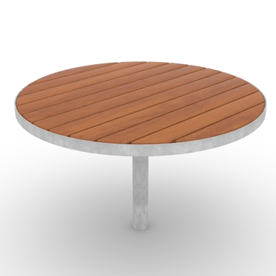 Το στρογγυλό τραπέζι Sofiero προσφέρει μια ευρύχωρη επιφάνεια διαμέτρου 1100 mm, καθιστώντας το ιδανικό για κοινωνικές συγκεντρώσεις και υπαίθριες δραστηριότητες. Αυτό το ευέλικτο τραπέζι συνδυάζεται αβίαστα με καρέκλες Sofiero ή καμπυλωτά παγκάκια για να δημιουργήσει φιλόξενες διατάξεις καθισμάτων σε πάρκα, αστικές πλατείες και χώρους ανάπαυσης. Σχεδιασμένο με γνώμονα την ανθεκτικότητα και το στυλ, η διαχρονική αισθητική και η στιβαρή κατασκευή του τραπεζιού εξασφαλίζουν μακροχρόνια χρήση σε δημόσιους χώρους, ενισχύοντας την εμπλοκή της κοινότητας και την απόλαυση σε εξωτερικούς χώρους. Αυτή η παραλλαγή έχει αγκύρωση, κατασκευασμένο από σκληρό ξύλο και γαλβανισμένο μεταλλικό σκελετό.