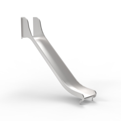 Ανθεκτική τσουλήθρα υψηλής ποιότητας από ανοξείδωτο ατσάλι, που παρέχεται με κιτ συναρμολόγησης για πλατφόρμες και δάπεδα. Η τσουλήθρα μπορεί να εγκατασταθεί σε μια πλαγιά ή σε έναν πύργο παιχνιδιού. Η ολίσθηση φέρνει στα παιδιά χαρά, βελτιώνοντας παράλληλα τη σωματική τους ανάπτυξη. Το σκαρφάλωμα και στη συνέχεια η ολίσθηση προς τα κάτω βελτιώνει την ισορροπία, την αντίληψη του χώρου και τη δύναμη. Οι κοινωνικές πτυχές της εναλλαγής και της βοήθειας μεταξύ τους προς και από την τσουλήθρα εμπλουτίζουν την εμπειρία παιχνιδιού.