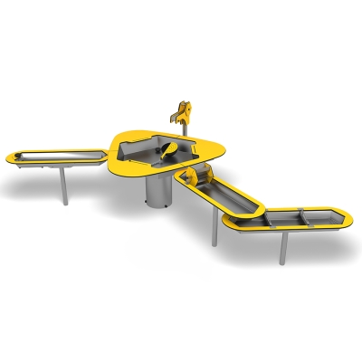 Το Ljusnan φέρνει το παιχνίδι με το νερό σε νέο επίπεδο με πέντε ενδιαφέροντα στοιχεία: Βρύση, Τριγωνικό Τραπέζι Νερού με έναν Κουβά Νερού (κουτάλα), Κανάλι Νερού με Τροχό, Κανάλι Υδροφράκτη, Κανάλι με Πώμα Αποστράγγισης. Σχεδιασμένο για έως και δώδεκα χρήστες, προσφέρει πλούσιες ευκαιρίες για συνεργατικό παιχνίδι, πειραματισμό και αισθητηριακή ανακάλυψη. Κατάλληλο για σχολεία, νηπιαγωγεία, δημόσια πάρκα και εμπορικές ή ψυχαγωγικές παιδικές χαρές, το Ljusnan είναι κατασκευασμένο από ανθεκτικά υλικά , ανθεκτικά στις καιρικές συνθήκες και ενθαρρύνει τόσο τη σωματική ανάπτυξη όσο και τη δημιουργική σκέψη μέσω διαδραστικής, υπαίθριας μάθησης. Όλα τα στοιχεία είναι κατασκευασμένα από ανθεκτικό HPL, πλαστικό και ανοξείδωτο ατσάλι, συμπεριλαμβανομένων των συνδετήρων, καθιστώντας το κατάλληλο για μακροχρόνια χρήση σε υγρές ή απαιτητικές συνθήκες. Ο σχεδιασμός επιτρέπει επίσης την εύκολη πρόσβαση, εξασφαλίζοντας παιχνίδι χωρίς αποκλεισμούς και φιλικό προς το χρήστη. Το Μπολ Νερού έχει την επιλογή να προσθέσετε επιπλέον φτυάρια (έως 3 το πολύ ανά τραπέζι) για επιπλέον διασκέδαση και αξία παιχνιδιού.