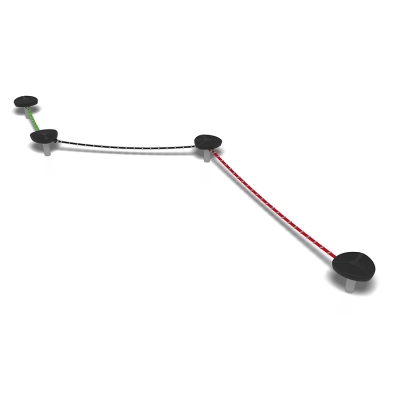 Η ισορροπία σχοινιού Sierro είναι ένα μονοπάτι ισορροπίας μεσαίου μεγέθους σχεδιασμένο σε μακρύ σχηματισμό ζιγκ-ζαγκ, με τέσσερις πλατφόρμες που συνδέονται με τρία σχοινιά s σε διαφορετικά μήκη - 2μ, 3μ και 4μ. Τα μεταβαλλόμενα μήκη σχοινιών παρέχουν διαφορετικά επίπεδα πρόκλησης, ενθαρρύνοντας τους χρήστες να αναπτύξουν αυτοπεποίθηση, συντονισμό και ισορροπία καθώς προχωρούν. Αυτή η διαδρομή μετ' εμποδίων σε παιδική χαρά με διαμόρφωση προσφέρει μια διασκεδαστική και ανταποδοτική εμπειρία σωματικής δραστηριότητας, ιδανική για σχολεία, πάρκα και εξωτερικούς χώρους παιχνιδιού που επικεντρώνονται στην ενεργητική ανάπτυξη.