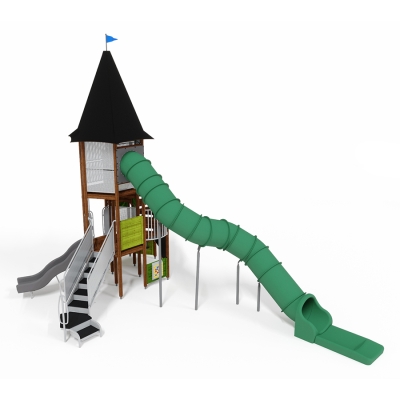 Σχεδιασμένο για προσβασιμότητα και γεμάτο συναρπαστικά στοιχεία, το UniPlay Yellowstone είναι μια ολοκληρωμένη και ευέλικτη κατασκευή παιχνιδιού που έχει σχεδιαστεί για να παρέχει μια διασκεδαστική και προσβάσιμη εμπειρία παιχνιδιού για παιδιά όλων των ικανοτήτων. Ο πύργος περιλαμβάνει μια τσουλήθρα και μια τιμονιέρα πλοίου, η οποία είναι προσβάσιμη με σημείο μεταφοράς και σκάλες χωρίς αποκλεισμούς. Η περιοχή του κάτω καταστρώματος επιτρέπει την πρόσβαση για αναπηρικά αμαξίδια σε μια περιοχή παιχνιδιών καταστρώματος με πολλά πάνελ παιχνιδιών και ένα μεγάλο δίχτυ για χαλάρωση. Τέλος, στο ισόγειο, τα παιδιά έχουν πρόσβαση σε σωλήνες ομιλίας. Υπάρχει κάτι για όλους!