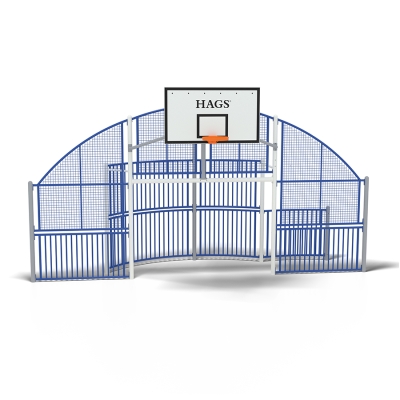 Το Paris Arena Inclusive είναι ένας ευέλικτος χώρος πολλαπλών χρήσεων παιχνιδιών που συνδυάζει τέρματα ποδοσφαίρου, χάντμπολ και μπάσκετ, καθιστώντας τον ιδανικό για σχολικές αυλές ή πάρκα. Σχεδιασμένο με μοντέρνα, κομψή εμφάνιση, περιλαμβάνει ένα μεγάλο πίσω άνοιγμα για πρόσβαση σε αναπηρικά αμαξίδια, εξασφαλίζοντας το παιχωίδι για όλους. Ο περιμετρικός χώρος του τοίχου βοηθά στον περιορισμό των χαμένων σουτ, ελαχιστοποιώντας την ανάκτηση της μπάλας και προωθώντας το συνεχές παιχνίδι. Πιστοποιημένο σύμφωνα με τα πρότυπα EN15312, το Paris Arena υποστηρίζει τη σωματική υγεία και ευεξία παρέχοντας έναν χώρο για άσκηση στην κοινότητα και κοινωνική αλληλεπίδραση. Προσαρμόσιμο στις συγκεκριμένες ανάγκες σας, βελτιώνει οποιοδήποτε εξωτερικό περιβάλλον.