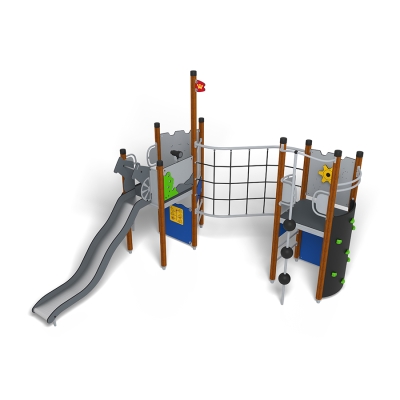 Το UniPlay Kudoxa είναι μια παιδική χαρά με θέμα το κάστρο, σχεδιασμένη για παιδιά ηλικίας 5 ετών και άνω, η οποία διαθέτει δύο πύργους μονού καταστρώματος που συνδέονται με έναν σύνδεσμο μεταφοράς με δίχτυ που ενθαρρύνει το ενεργό σωματικό παιχνίδι μέσω της αναρρίχησης και της διάσχισης. Τα παιδιά μπορούν να έχουν πρόσβαση και να κατεβαίνουν τα καταστρώματα μέσω μιας τσουλήθρας, ενός τοίχου αναρρίχησης, μιας σκάλας ή του διχτύου διάσχισης. Διαδραστικά πάνελ παιχνιδιού είναι ενσωματωμένα σε όλη τη μονάδα, συμπεριλαμβανομένων επιλογών στο επίπεδο του εδάφους για παιχνίδι χωρίς αποκλεισμούς. Θεματικές παιδικές χαρές όπως το UniPlay Kudoxa εμπνέουν ευφάνταστες περιπέτειες, προωθούν την κοινωνική αλληλεπίδραση και υποστηρίζουν τις κινητικές δεξιότητες, τον συντονισμό και την ομαδική εργασία σε σχολεία, νηπιαγωγεία και κοινοτικές παιδικές χαρές.