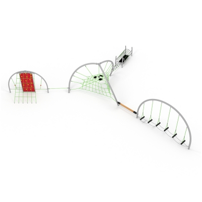 Κάντε ένα ταξίδι στη ζούγκλα και απολαύστε τα θαύματα της φύσης αποφεύγοντας να χαθείτε ανάμεσα στον ιστό του Άτλαντα. Αυτός ο μεσαίος συνδυασμός προσφέρει όλα τα επίπεδα πρόκλησης για αναρρίχηση, σύρσιμο και ενδυνάμωση. Συν ένα μεσαίο προς υψηλό επίπεδο για ισορροπία. Αποτελείται από τις NRG μονάδες Άτλαντα, τη λεκάνη του Αμαζονίου, το Hogs Back, το Funnel Web, Twisted ladder, Jungle Rope και Single Rope.