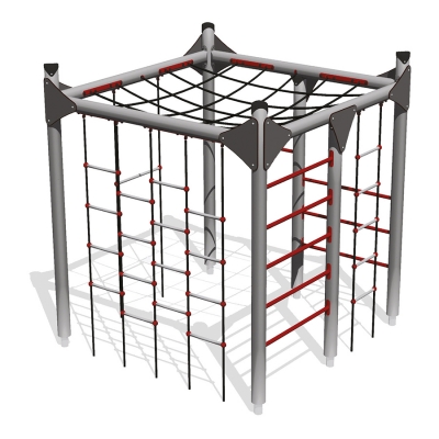 Το UniPlay Birro, κατασκευασμένο από ανθεκτικό ατσάλι, έχει σχεδιαστεί για την απόλυτη περιπέτεια αναρρίχησης. Διαθέτοντας μια ποικιλία στοιχείων αναρρίχησης, προκαλεί τα παιδιά να εξερευνήσουν και να δοκιμάσουν τις δεξιότητές τους. Η σκάλα, με τα τμήματα σχοινιού σε διαφορετικά ύψη, οδηγεί σε μια ψηλή οροφή με δίχτυ, όπου τα παιδιά μπορούν να ξεκουραστούν ή να απολαύσουν μια πανοραμική θέα της παιδικής χαράς. Το τραπέζιο προσφέρει ατελείωτη διασκέδαση για αιώρηση και χαλάρωση, ενθαρρύνοντας τη δύναμη και τον συντονισμό. Ιδανικό για κοινωνικό παιχνίδι, το Birro εμπνέει φιλικό ανταγωνισμό καθώς τα παιδιά τρέχουν προς την κορυφή, καθιστώντας το μια συναρπαστική προσθήκη σε κάθε παιδική χαρά.