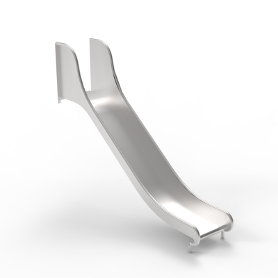 Ανθεκτική τσουλήθρα υψηλής ποιότητας από ανοξείδωτο ατσάλι, που παρέχεται με κιτ συναρμολόγησης για πλατφόρμες και δάπεδα. Η τσουλήθρα μπορεί να εγκατασταθεί σε μια πλαγιά ή σε έναν πύργο παιχνιδιού. Η ολίσθηση φέρνει στα παιδιά χαρά, βελτιώνοντας παράλληλα τη σωματική τους ανάπτυξη. Το σκαρφάλωμα και στη συνέχεια η ολίσθηση προς τα κάτω βελτιώνει την ισορροπία, την αντίληψη του χώρου και τη δύναμη. Οι κοινωνικές πτυχές της εναλλαγής και της βοήθειας μεταξύ τους προς και από την τσουλήθρα εμπλουτίζουν την εμπειρία παιχνιδιού.