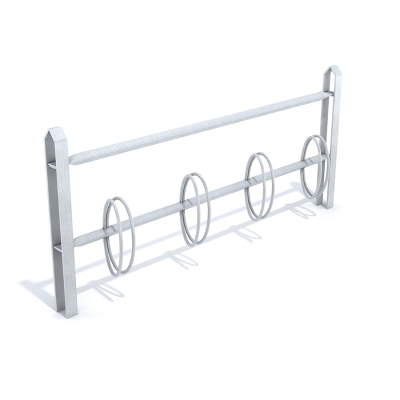 Η σχάρα ποδηλάτων Zeta είναι μια γαλβανισμένη σχάρα ποδηλάτων με χώρο για τέσσερα ποδήλατα. Είναι μια σύγχρονη και ευέλικτη λύση στάθμευσης ποδηλάτων σχεδιασμένη να παρέχει ασφαλή και οργανωμένη στάθμευση για ποδηλάτες. Διαθέτει χυτευτές αγκυρώσεις. Για κάθε άκρο, πρέπει να παραγγελθεί ξεχωριστά ένας στύλος στο τέλος.