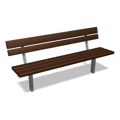 Το παγκάκι πάρκου Ekeby με πλάτη συνδυάζει τον μινιμαλιστικό σχεδιασμό με την ευελιξία, καθιστώντας το μια κομψή προσθήκη σε κάθε εξωτερικό χώρο. Μέρος της σειράς Ekeby, αυτό το παγκάκι πάρκου μπορεί να συνδυαστεί με ασορτί τραπέζια ή παγκάκια χωρίς πλάτη για να δημιουργήσει έναν φιλόξενο εξωτερικό χώρο συγκέντρωσης. Η συλλογή Ekeby είναι απλή αλλά εξαιρετικά λειτουργική και προσεκτικά σχεδιασμένη για να διαρκέσει για πολλά χρόνια. Τα μπράτσα πωλούνται σε ζεύγη ξεχωριστά και διατίθενται σε μαύρο χρώμα ή γαλβανιζέ. Αυτή η παραλλαγή έχει αγκύρωση επί του εδάφους , σε χρώμα καφέ από ανακυκλωμένο πλαστικό με γαλβανισμένο μεταλλικό σκελετό.