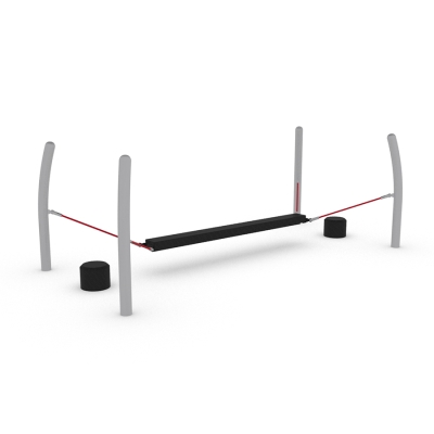 Διασχίστε προσεκτικά την κρεμαστή γέφυρα καθώς κρατάτε την ισορροπία σας και προσπαθήστε να μην πέσετε πάνω στα τεράστια κύματα που σφυροκοπούν στα βράχια από κάτω. Ένα εξαιρετικό συστατικό που ενθαρρύνει τα παιδιά να χρησιμοποιήσουν τη φαντασία τους και να βελτιώσουν την ισορροπία τους.