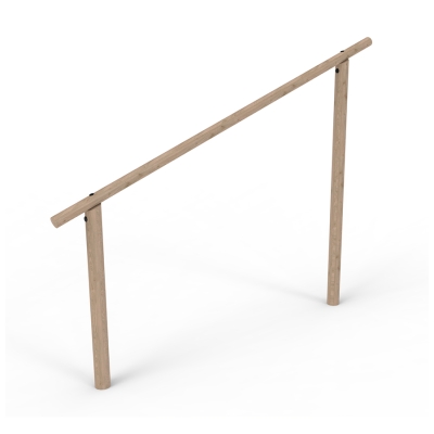 Αυτή η δοκός υψηλής κλίσης έχει σχεδιαστεί για εξωτερικούς χώρους γυμναστικής. Ο ευέλικτος εξοπλισμός προσφέρει μια πλατφόρμα για ασκήσεις του άνω μέρους του σώματος. Ιδανική για διασχίζοντας κινήσεις όπως οι μπάρες monkey, βοηθά στην ενδυνάμωση των χεριών, των ώμων, της πλάτης και της δύναμης λαβής. Αυτή η απαιτητική άσκηση προάγει την καλή φυσική κατάσταση του άνω μέρους του σώματος και είναι κατάλληλη για διάφορα επίπεδα φυσικής κατάστασης.