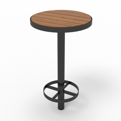 Το στρογγυλό τραπέζι μπαρ Sofiero είναι ένα κομψό και ανθεκτικό τραπέζι εξωτερικού χώρου, ιδανικό για κοινωνικές συναναστροφές σε πάρκα, πλατείες και υπαίθριες καφετέριες. Το στρογγυλό τραπέζι μπαρ Sofiero προσφέρει κομψότητα και ανθεκτικότητα, ταιριάζοντας αβίαστα τόσο σε αστικό όσο και σε αγροτικό περιβάλλον. Συνδυάστε το με τα σκαμπό μπαρ Sofiero για μια ολοκληρωμένη διάταξη καθισμάτων, ιδανική για να απολαμβάνετε αναψυκτικά και να κοινωνικοποιείστε σε οποιονδήποτε εξωτερικό χώρο. Το τραπέζι έχει σχεδιαστεί για να αντέχει σε διάφορες καιρικές συνθήκες, εξασφαλίζοντας μακροχρόνια χρήση με ελάχιστη συντήρηση. Αυτή η παραλλαγή διαθέτει αγκύρωση, είναι σε χρώμα καφέ ξύλου με μαύρο μεταλλικό σκελετό.