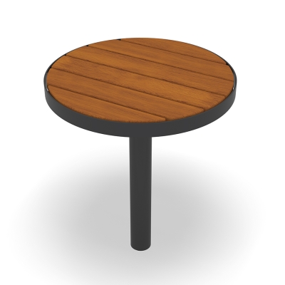 Το στρογγυλό τραπέζι Sofiero είναι ένα ευέλικτο και ανθεκτικό μικρό τραπέζι εξωτερικού χώρου με διάμετρο Ø600, ιδανικό για τη δημιουργία φιλόξενων κοινωνικών χώρων σε πάρκα, πλατείες και κοινόχρηστους χώρους. Σχεδιασμένο για να συνδυάζεται με οποιοδήποτε έπιπλο εξωτερικού χώρου από τη σειρά Sofiero, όπως οι καρέκλες, ή για να συμπληρώνει συνδυασμούς καμπυλωτών πάγκων, αυτό το τραπέζι αναδεικνύει κάθε εξωτερικό περιβάλλον με τον κλασικό στρογγυλό σχεδιασμό του. Ιδανικό για συγκεντρώσεις, γεύματα ή χαλαρές συναντήσεις, το στρογγυλό τραπέζι Sofiero είναι κατασκευασμένο από υλικά υψηλής ποιότητας για να αντέχει στις καιρικές συνθήκες όλο το χρόνο, καθιστώντας το μια πρακτική επιλογή για δημόσιους χώρους. Αυτή η παραλλαγή έχει αγκύρωση, είναι κατασκευασμένο από σκληρό ξύλο με μαύρο μεταλλικό σκελετό.