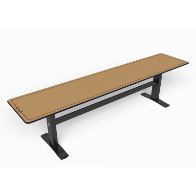 Το παγκάκι Ekeby χωρίς πλάτη συνδυάζει τον μινιμαλιστικό σχεδιασμό με την ευελιξία, καθιστώντας το μια κομψή προσθήκη σε κάθε εξωτερικό χώρο. Μέρος της σειράς Ekeby, αυτό το παγκάκι μπορεί να συνδυαστεί με ασορτί τραπέζια ή παγκάκια πάρκου με πλάτη για να δημιουργήσει έναν φιλόξενο εξωτερικό χώρο συγκέντρωσης. Η συλλογή Ekeby είναι απλή αλλά εξαιρετικά λειτουργική και προσεκτικά σχεδιασμένη για να διαρκεί πολλά χρόνια, καθιστώντας την μια βιώσιμη επιλογή. Αυτή η παραλλαγή έχει αγκύρωση άνω του εδάφους κατασκευασμένη από HPL, είναι μπεζ με μαύρο μεταλλικό σκελετό.