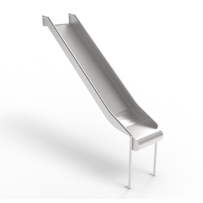 Ανθεκτική τσουλήθρα υψηλής ποιότητας από ανοξείδωτο ατσάλι, που παρέχεται με κιτ συναρμολόγησης για πλατφόρμες και δάπεδα. Η τσουλήθρα μπορεί να εγκατασταθεί σε μια πλαγιά ή σε έναν πύργο παιχνιδιού. Η ολίσθηση φέρνει στα παιδιά χαρά, βελτιώνοντας παράλληλα τη σωματική τους ανάπτυξη. Το σκαρφάλωμα και στη συνέχεια η ολίσθηση προς τα κάτω βελτιώνει την ισορροπία, την αντίληψη του χώρου και τη δύναμη. Οι κοινωνικές πτυχές της εναλλαγής και της βοήθειας μεταξύ τους προς και από την τσουλήθρα εμπλουτίζουν την εμπειρία παιχνιδιού.