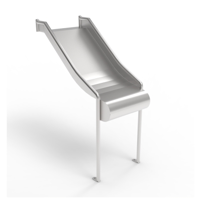 Ανθεκτική τσουλήθρα υψηλής ποιότητας από ανοξείδωτο ατσάλι, που παρέχεται με κιτ συναρμολόγησης για πλατφόρμες και δάπεδα. Η τσουλήθρα μπορεί να εγκατασταθεί σε μια πλαγιά ή σε έναν πύργο παιχνιδιού. Η ολίσθηση φέρνει στα παιδιά χαρά, βελτιώνοντας παράλληλα τη σωματική τους ανάπτυξη. Το σκαρφάλωμα και στη συνέχεια η ολίσθηση προς τα κάτω βελτιώνει την ισορροπία, την αντίληψη του χώρου και τη δύναμη. Οι κοινωνικές πτυχές της εναλλαγής και της βοήθειας μεταξύ τους προς και από την τσουλήθρα εμπλουτίζουν την εμπειρία παιχνιδιού.