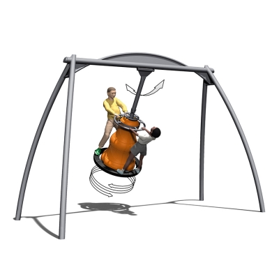 Μία μοναδική κούνια. Το Agito Cyclone είναι ένα χαρακτηριστικό παιχνίδι που παρέχει πολλές διαστάσεις. Το στοιχείο αιώρησης, που μπορεί να φιλοξενήσει πολλά άτομα, κινείται προς τα εμπρός και προς τα πίσω όπως μια παραδοσιακή κούνια αλλά ταυτόχρονα περιστρέφεται γύρω από τον δικό του άξονα. Τόσο η κίνηση όσο και η ταχύτητα μπορούν να ελεγχθούν χρησιμοποιώντας το τιμόνι, το οποίο λειτουργεί και ως λαβή. Όμορφη περιστροφή με ελαφρώς υψηλότερη ταχύτητα.