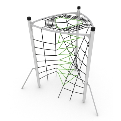 Το UniPlay Swixy είναι ένα οπτικά εντυπωσιακό στριφτό δίχτυ αναρρίχησης σχεδιασμένο για παιδιά ηλικίας 5 ετών και άνω, που προσφέρει τρία επίπεδα δυσκολίας που ταιριάζουν σε διάφορες ικανότητες. Τα παιδιά μπορούν να επιλέξουν τη διαδρομή τους προς την κορυφή, όπου μπορούν να χαλαρώσουν και να κοινωνικοποιηθούν στο δίχτυ κορυφής πριν κατέβουν. Αυτή η συναρπαστική μονάδα αναρρίχησης προσφέρει μια αίσθηση περιπέτειας, πρόκλησης και ενθουσιασμού, ενώ παράλληλα ενισχύει τις κινητικές δεξιότητες, όπως η ισορροπία, ο συντονισμός, η δύναμη και η επιδεξιότητα. Ιδανικό για πάρκα, σχολεία και παιδικές χαρές, το Swixy προσφέρει υψηλή αξία παιχνιδιού και μια δυναμική εμπειρία αναρρίχησης για περιπετειώδη παιδιά.