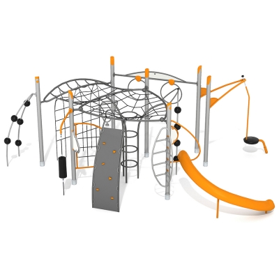 Το Agito Flow προσφέρει ένα ευρύ φάσμα στοιχείων παιχνιδιού που προάγουν τη σωματική δραστηριότητα και το ευφάνταστο παιχνίδι. Από την αναρρίχηση σε τοίχους και δίχτυα μέχρι τσουλήθρα, τα παιδιά μπορούν να συμμετέχουν σε διάφορες εμπειρίες παιχνιδιού, προκαλώντας τον εαυτό τους και αναπτύσσοντας τις κινητικές τους δεξιότητες. Με τις ρέουσες γραμμές, τις καμπύλες φόρμες και τα ζωηρά χρώματα, δημιουργεί ένα οπτικά εκπληκτικό κεντρικό κομμάτι για κάθε χώρο παιχνιδιού.