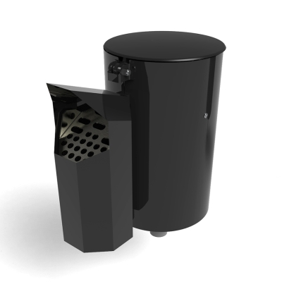 Ο κάδος απορριμμάτων Poppel είναι μια πρακτική και διακριτική λύση απορριμμάτων, σχεδιασμένη να ενσωματώνεται άψογα σε διάφορα περιβάλλοντα. Διαθέτοντας μια κρυφή σακούλα για μια καθαρή εμφάνιση, είναι φιλικός προς το χρήστη και εύκολος στη συντήρηση. Το ασφαλές καπάκι κρατά τα ζώα τα πουλιά μακριά από αυτό, ενώ η στιβαρή λαβή επιτρέπει το εύκολο άνοιγμα και κλείσιμο Αυτή η έκδοση διαθέτει τασάκι Asken σε μαύρο χρώμα, παρέχοντας μια ολοκληρωμένη λύση απόρριψης απορριμμάτων για εξωτερικούς χώρους. Αυτή η παραλλαγή διαθέτει αγκύρωση.