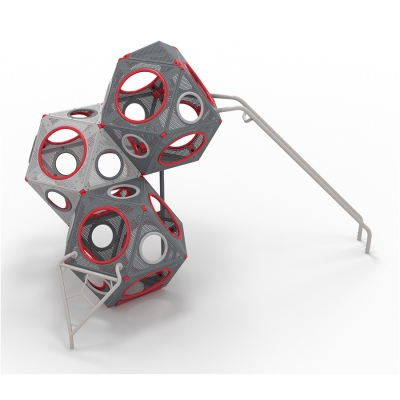 Μια συναρπαστική δομή αναρρίχησης που προσφέρει ύψος, πρόκληση και διασκέδαση. Διαθέτει τριγωνική σκάλα για παιδιά που αναζητούν έναν ελαφρώς πιο δύσκολο τρόπο να ανέβουν στο επίπεδο του εδάφους PlayCube. Μόλις βρουν το δρόμο τους προς τον τελευταίο κύβο, θα τους συναντήσει ο σιδηρόδρομος Banister όπου θα γνωρίσουν έναν διαφορετικό και συναρπαστικό τρόπο ολίσθησης. Τα παιδιά μπορούν επίσης να χρησιμοποιήσουν το PlayCubes για να ξεκουραστούν, να κοινωνικοποιηθούν και να βιώσουν τον κόσμο γύρω τους από μια διαφορετική οπτική γωνία.