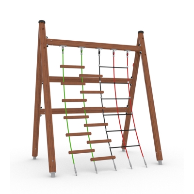 Μπορείτε να ανεβείτε και πάνω από το Net Climb σε χρόνο ρεκόρ; Τα δύο επίπεδα δυσκολίας είναι και τα δύο προκλητικά και απαιτούν δύναμη, συντονισμό και ισορροπία. Ιδανικό για τη βελτίωση της επιδεξιότητας και την ανάπτυξη του ιδιοδεκτικού συστήματος.