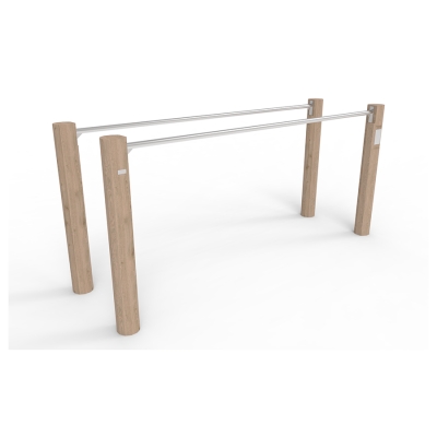 Το Parallel Bars είναι ένα ευέλικτο όργανο σχεδιασμένο για εξωτερικούς χώρους γυμναστικής. Υποστηρίζει κυρίως βυθίσεις για την εκγύμναση των τρικεφάλων και του στήθους. Υποστηρίζει επίσης μια ποικιλία άλλων ασκήσεων, καθιστώντας το ένα πολυλειτουργικό όργανο γυμναστικής.