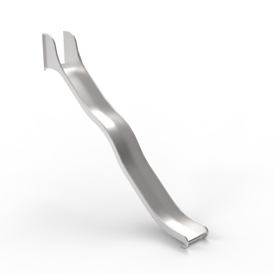 Ανθεκτική τσουλήθρα υψηλής ποιότητας από ανοξείδωτο ατσάλι, που παρέχεται με κιτ συναρμολόγησης για πλατφόρμες και δάπεδα. Η τσουλήθρα μπορεί να εγκατασταθεί σε μια πλαγιά ή σε έναν πύργο παιχνιδιού. Η ολίσθηση φέρνει στα παιδιά χαρά, βελτιώνοντας παράλληλα τη σωματική τους ανάπτυξη. Το σκαρφάλωμα και στη συνέχεια η ολίσθηση προς τα κάτω βελτιώνει την ισορροπία, την αντίληψη του χώρου και τη δύναμη. Οι κοινωνικές πτυχές της εναλλαγής και της βοήθειας μεταξύ τους προς και από την τσουλήθρα εμπλουτίζουν την εμπειρία παιχνιδιού.