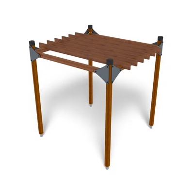 Η πέργκολα είναι μια κομψή και λειτουργική εξωτερική κατασκευή σχεδιασμένη για να αναβαθμίζει πάρκα, μονοπάτια και κοινοτικούς χώρους. Παρέχει σκιερούς χώρους καθισμάτων, καθιστώντας την ιδανική για χαλάρωση και κοινωνικές συγκεντρώσεις. Διαθέσιμη σε καφέ χρώμα, αυτή η πέργκολα μπορεί να συνδυαστεί με άλλα έπιπλα εξωτερικού χώρου HAGS για να δημιουργήσει φιλόξενους κοινωνικούς χώρους που συνδυάζονται άψογα με το φυσικό περιβάλλον. Ιδανική για την ενίσχυση της αισθητικής του εξωτερικού χώρου, προσφέροντας παράλληλα έναν άνετο, σκιερό χώρο συγκέντρωσης για όλες τις ηλικίες. Αυτή η παραλλαγή έχει 1 τμήμα.