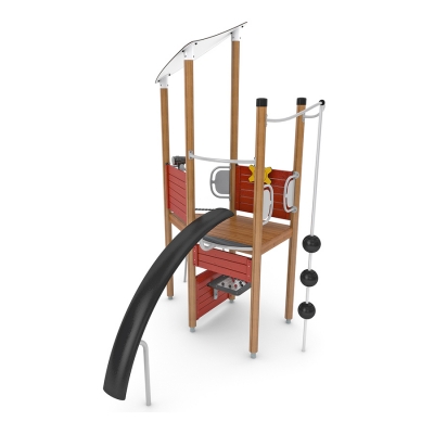 Μικρό αλλά γεμάτο επιλογές παιχνιδιού, το Crox προσφέρει μια καλή ισορροπία μεταξύ σωματικής δραστηριότητας και κοινωνικού παιχνιδιού. Παιδιά όλων των ικανοτήτων μπορούν να συμμετάσχουν στα πιο ήσυχα παιχνίδια που διατίθενται στο ισόγειο, ενώ όσοι αναζητούν συγκινήσεις θα αντιμετωπίσουν την απαιτητική αναρρίχηση με μπάλες ή θα κάνουν μια συναρπαστική βόλτα με την τσουλήθρα Arco. Διασκεδαστικά αξεσουάρ όπως το τιμόνι και το τηλεσκόπιο θα πυροδοτήσουν τη φαντασία τους και θα μετατρέψουν αυτή την απλή μονάδα σε ένα μαγευτικό πλοίο.