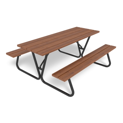 Το τραπέζι πικνίκ Linnea είναι το ιδανικό μέρος για κοινωνικές συγκεντρώσεις, είτε στο πάρκο, στην αυλή του σχολείου, στην κατοικημένη περιοχή ή σε σημείο ανάπαυσης. Με μοντέρνο σχεδιασμό, το Linnea προσθέτει μια πινελιά κομψότητας σε κάθε εξωτερικό χώρο, καθιστώντας το ένα φιλόξενο μέρος για όλες τις ηλικίες, όπου μπορούν να χαλαρώσουν, να μοιραστούν ένα γεύμα ή να απολαύσουν ένα πικνίκ. Κατασκευασμένο από υλικά υψηλής ποιότητας, αυτό το ανθεκτικό τραπέζι πικνίκ είναι ανθεκτικό στο ξεθώριασμα, τη σκουριά και τη φθορά, διασφαλίζοντας ότι θα αντέξει στη δοκιμασία του χρόνου με ελάχιστη συντήρηση. Αυτή η παραλλαγή είναι σε χρώμα καφέ με μαύρο μεταλλικό σκελετό.