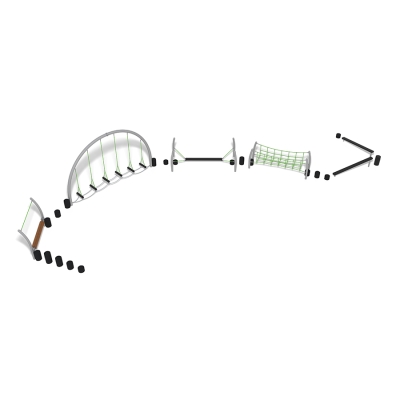 Ο εξοπλισμός μονοπατιών παιδικής χαράς NRG προσφέρει διάφορες μορφές προπόνησης ισορροπίας. Οι πολυάριθμες μονάδες δραστηριοτήτων στη σειρά μας προσφέρουν διαφορετικές προκλήσεις για παιδιά όλων των ηλικιών και ικανοτήτων. Επιπλέον, μπορούν να εγκατασταθούν σε οποιαδήποτε διαμόρφωση για να δημιουργήσετε τη δική σας προσαρμοσμένη διάταξη διαδρομής ή μπορείτε να επιλέξετε μία από τις τυπικές μας διαμορφώσεις για όλα τα μεγέθη και τους προϋπολογισμούς.