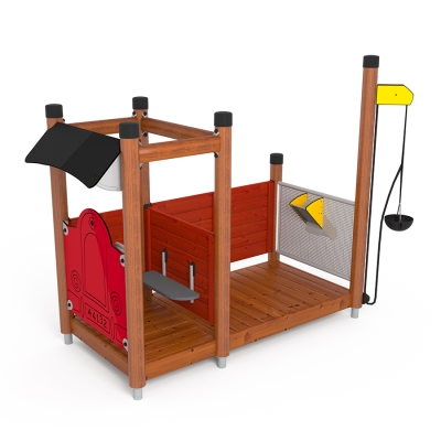 Καλούμε όλους τους νεαρούς οδηγούς φορτηγών! Το Larry είναι μια εξαιρετική μονάδα παιδικής χαράς χωρίς αποκλεισμούς για τα παιδιά να πάνε σε ατελείωτες περιπέτειες οδήγησης με τους φίλους τους. Οι ανοιχτές πλευρές και η πρόσβαση χαμηλού επιπέδου προσκαλούν παιδιά όλων των ηλικιών και όλων των ικανοτήτων να παίξουν και να αλληλεπιδράσουν μεταξύ τους. Φορτώστε την επόμενη παράδοση άμμου και πηγαίνετε στο εργοτάξιο που πηγαίνουμε! Αυτή η δομή παιδικής χαράς με θέμα το φορτηγό είναι ιδανική για χαλαρό παιχνίδι, ευφάνταστο παιχνίδι και κοινωνικό παιχνίδι.