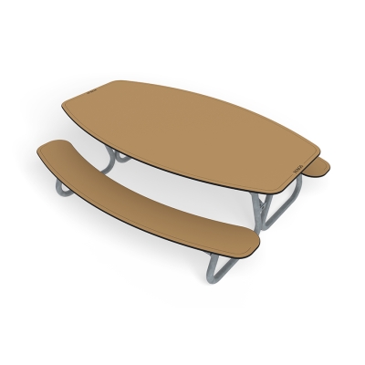 Το τραπέζι πικνίκ Hallon έχει σχεδιαστεί για μικρότερα παιδιά. Με το ύψος του καθίσματος ρυθμισμένο στα 35 cm, επιτρέπει την ευκολότερη τοποθέτηση των παιδιών, επιτρέποντάς τους να κάθονται ανεξάρτητα χωρίς τη βοήθεια ενηλίκων. Ιδανικό για τοποθέτηση σε σχολικές αυλές, πάρκα ή κατοικημένες περιοχές, το Hallon δημιουργεί έναν φιλόξενο χώρο για ξεκούραση, απόλαυση σνακ, χειροτεχνίες ή απλώς για να περάσετε ποιοτικό χρόνο μαζί. Αυτό το συγκεκριμένο μοντέλο είναι κατασκευασμένο από HPL, γνωστό για την ανθεκτικότητα και την ευκολία συντήρησης.