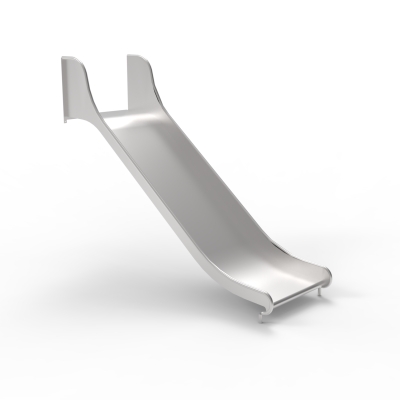 Ανθεκτική τσουλήθρα υψηλής ποιότητας από ανοξείδωτο ατσάλι, που παρέχεται με κιτ συναρμολόγησης για πλατφόρμες και δάπεδα. Η τσουλήθρα μπορεί να εγκατασταθεί σε μια πλαγιά ή σε έναν πύργο παιχνιδιού. Η ολίσθηση φέρνει στα παιδιά χαρά, βελτιώνοντας παράλληλα τη σωματική τους ανάπτυξη. Το σκαρφάλωμα και στη συνέχεια η ολίσθηση προς τα κάτω βελτιώνει την ισορροπία, την αντίληψη του χώρου και τη δύναμη. Οι κοινωνικές πτυχές της εναλλαγής και της βοήθειας μεταξύ τους προς και από την τσουλήθρα εμπλουτίζουν την εμπειρία παιχνιδιού.