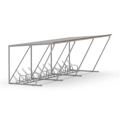 Το στέγαστρο ποδηλάτων Boras είναι μια ασφαλής, πρακτική λύση αποθήκευσης για την προστασία των ποδηλάτων από κλοπή, βανδαλισμούς και αντίξοες καιρικές συνθήκες. Ιδανικό για δημόσιους χώρους, κατοικίες και χώρους εργασίας, αυτό το στέγαστρο παρέχει έναν ασφαλή, οργανωμένο χώρο αποθήκευσης ποδηλάτων. Διατίθεται σε πέντε παραλλαγές που ταιριάζουν σε διαφορετικές ανάγκες, και το συγκεκριμένο μοντέλο μπορεί να φιλοξενήσει έως και 18 ποδήλατα.