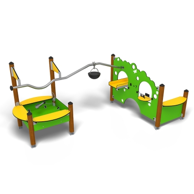 Ο συνδυασμός της αμμοδόχου Skrea της HAGS προσφέρει μια δυναμική εμπειρία παιχνιδιού με άμμο με ενδιαφέροντα χαρακτηριστικά, σχεδιασμένα να εμπνέουν τη δημιουργικότητα και την ομαδική εργασία. Περιλαμβάνει έναν κουβά άμμου τοποθετημένο σε ράγα και έναν εκσκαφέα άμμου, ένα μικρό αμμοδοχείο με κουτάλα άμμου, τρία βοηθητικά τραπέζια, ένα μεγάλο διαδραστικό πάνελ άμμου και έναν πάγκο σε στιλ καταστήματος. Ιδανικό για σχολεία, νηπιαγωγεία και δημόσιους χώρους παιχνιδιού, το Skrea υποστηρίζει την ανάπτυξη της λεπτής κινητικότητας, την αισθητηριακή εξερεύνηση και το ευφάνταστο παιχνίδι. Τα κινούμενα εξαρτήματα ενθαρρύνουν τη συνεργασία και την επίλυση προβλημάτων, καθιστώντας το μια πολύτιμη προσθήκη σε οποιονδήποτε εξωτερικό χώρο μάθησης ή αναψυχής. Τα υπερυψωμένα αμμοδοχεία παρέχουν ευκολότερη πρόσβαση για χρήστες αναπηρικών αμαξιδίων, υποστηρίζοντας ένα πιο συμπεριληπτικό παιχνίδι. Οι χρωματικές αντιθέσεις που χρησιμοποιούνται σε αυτόν τον συνδυασμό βοηθούν επίσης στη βελτίωση της ορατότητας για παιδιά με προβλήματα όρασης.