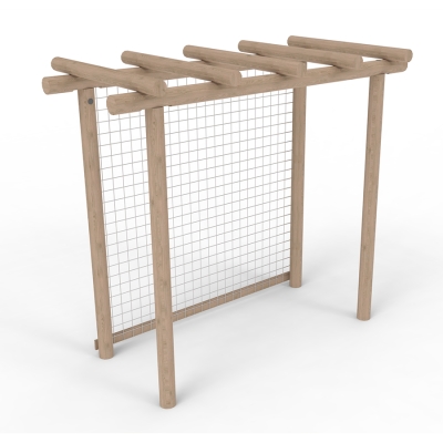 Η πέργκολα με συρματόπλεγμα ή δίχτυ Rio είναι μια ευέλικτη προσθήκη σε κάθε παιδική χαρά ή χώρο παιχνιδιού. Δημιουργεί έναν φιλόξενο χώρο όπου τα παιδιά μπορούν να συγκεντρωθούν, να παίξουν και να εξερευνήσουν. Το συρματόπλεγμα επιτρέπει την προσθήκη αισθητηριακών στοιχείων, όπως αναρριχώμενα φυτά, φώτα ή υφάσματα, ενισχύοντας την αισθητηριακή εμπλοκή. Επιπλέον, η πέργκολα παρέχει μερική σκιά και βοηθά στον καθορισμό των ζωνών παιχνιδιού. Είναι ένα άνετο σημείο για τα παιδιά να σταματούν και να κοινωνικοποιούνται.