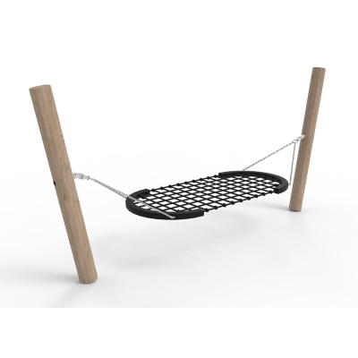 Η αιώρα προσκαλεί σε χαλάρωση και παιχνίδι. Με τον στιβαρό και φιλόξενο σχεδιασμό της, η αιώρα προσφέρει μια μοναδική εμπειρία παιχνιδιού όπου τα παιδιά μπορούν να ξαπλώσουν ή να καθίσουν και να κουνηθούν απαλά μπρος-πίσω. Αυτή η δραστηριότητα ενισχύει την ισορροπία και τις κινητικές τους δεξιότητες, ενώ παράλληλα προάγει την ηρεμία και τη χαλάρωση. Η αιώρα είναι μια φανταστική προσθήκη σε κάθε παιδική χαρά, ενθαρρύνοντας τόσο το ατομικό παιχνίδι, την ηρεμία όσο και την κοινωνική αλληλεπίδραση. Με φίλους, μπορεί να είναι μια ήσυχη στιγμή ή ένα ενεργό παιχνίδι όπου η αιώρα σπρώχνεται και τραβιέται από τη μία πλευρά στην άλλη προς μεγάλη χαρά όλων. Τα παιδιά μπορούν να απολαύσουν το φυσικό περιβάλλον γύρω τους, αναπτύσσοντας παράλληλα τις αισθητηριακές τους δεξιότητες μέσω των απαλών κινήσεων.