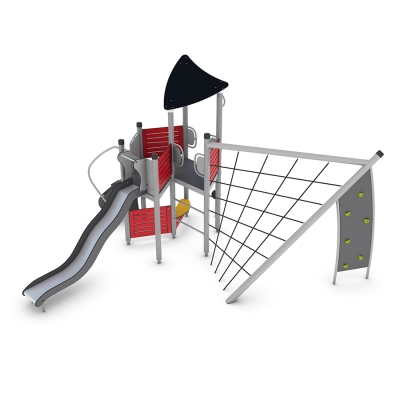 Το UniPlay Balakolo είναι μια δυναμική δομή παιχνιδιού σχεδιασμένη να προσφέρει υψηλή αξία παιχνιδιού και ατελείωτη διασκέδαση για παιδιά ηλικίας 5 ετών και άνω. Διαθέτοντας μια εξάγωνη πλατφόρμα, οροφή, ράμπα αναρρίχησης, τσουλήθρα, αναρριχητή με μπάλες και πάγκο παιχνιδιού, παρέχει μια ποικιλία από συναρπαστικές ευκαιρίες παιχνιδιού που ενθαρρύνουν τη σωματική δραστηριότητα, την κοινωνική αλληλεπίδραση και τη δημιουργικότητα. Αυτή η ευέλικτη μονάδα είναι ιδανική για πάρκα και παιδικές χαρές, βοηθώντας τα παιδιά να αναπτύξουν βασικές δεξιότητες όπως ισορροπία, συντονισμό και δύναμη, ενώ παράλληλα απολαμβάνουν ενεργό και ευφάνταστο παιχνίδι.