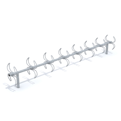 Η βάση ποδηλάτου Optimal είναι η ιδανική επιλογή για την ασφαλή στάθμευση και αποθήκευση ποδηλάτων σε δημόσιους χώρους. Διατίθεται σε πολλά διαφορετικά μεγέθη για να καλύψει τις ανάγκες του εξωτερικού σας περιβάλλοντος για στάθμευση ποδηλάτων. Αυτή η παραλλαγή προσφέρει δεκαέξι θέσεις στις δύο πλευρές και έχει αγκύρωση θεμελίωσης χωρίς μπετό.