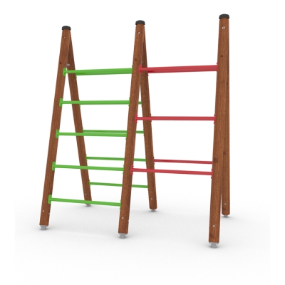 Ανεβείτε, πάνω και κάτω στο A Frame όσο πιο γρήγορα μπορείτε και βελτιώστε το χρόνο σας με κάθε προσπάθεια. Τα δύο επίπεδα δυσκολίας προσφέρουν σε όλους την ευκαιρία να αμφισβητήσουν και να βελτιώσουν τις δεξιότητές τους. Το A Frame παρέχει ρίσκο και πρόκληση, ενθουσιασμό και διαφορετικούς τρόπους κίνησης, βοηθώντας στην ανάπτυξη κινητικών δεξιοτήτων όπως ισορροπία, συντονισμός, δύναμη και επιδεξιότητα.