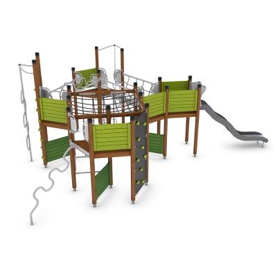 Το σύστημα παιχνιδιού UniPlay Bolanta προσφέρει μια συναρπαστική αίσθηση περιπέτειας για παιδιά ηλικίας 5 ετών και άνω, συνδυάζοντας τον ενθουσιασμό με τις σωματικές προκλήσεις. Η κινούμενη γέφυρα, εμπνευσμένη από τις ψηλές κρεμαστές γέφυρες, διαθέτει μια κινούμενη βάση από δίχτυ που απαιτεί συγκέντρωση και ισορροπία. Η πονηρή αναρρίχηση , με τις γωνιακές και ποικίλες μπάρες της, προσφέρει πολλαπλές διαδρομές αναρρίχησης και ποικίλα επίπεδα δυσκολίας. Πρόσθετα χαρακτηριστικά, όπως η διαδρομή αράχνης και πορεία του φιδιού, προσθέτουν στη διασκέδαση, ενθαρρύνοντας τον συντονισμό, τη δύναμη και την ευκινησία. Ιδανικό για πάρκα και παιδικές χαρές, το σύστημα Bolanta εμπνέει την εξερεύνηση και το ενεργό παιχνίδι.